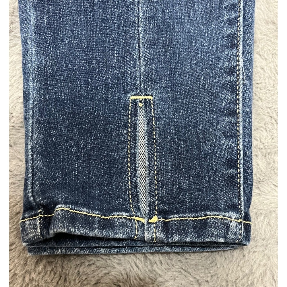 Judy Blue Skinny Fit Front Seam Jeans Medium Wash Slit Hem 9/29 - Picture 6 of 9